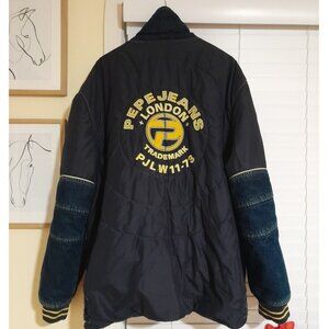 Y2k Men's Street Wear Pepe Jeans Heavy Winter Coat sz 3X